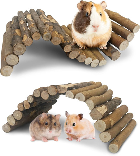 Wooden hamster bridge ladder - hamster,