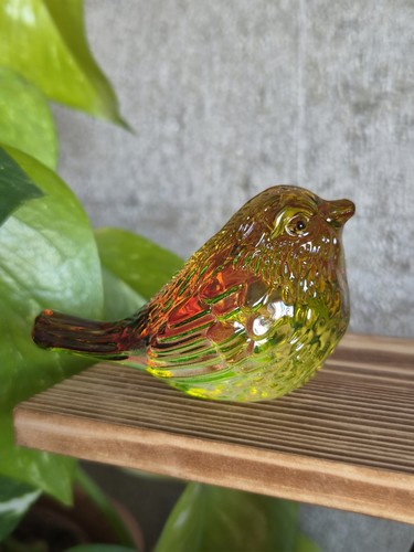 Multicolour glass bird - multicolour,