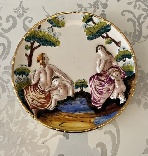 Vintage hand painted porcelain - painted,