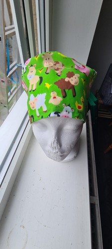 Elasticated theatre scrub hats - elasticated,