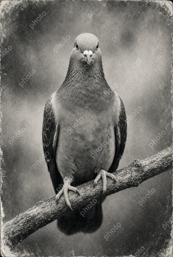 Portrait racing pigeon - of,