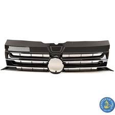 VW Transporter T5.1 Front Bumper Grille Sportline Gloss Black With Chrome 2010-
