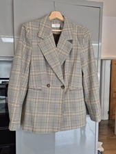 Tweed Blazer Jacket Size 10 Uk