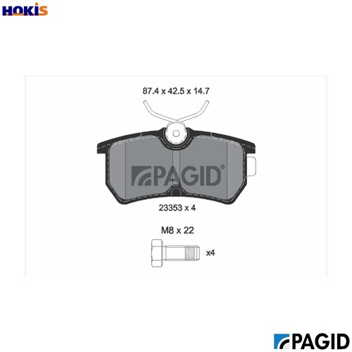 Brake pad set disc - set,