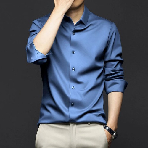 Men shirt social long sleeve - men's,