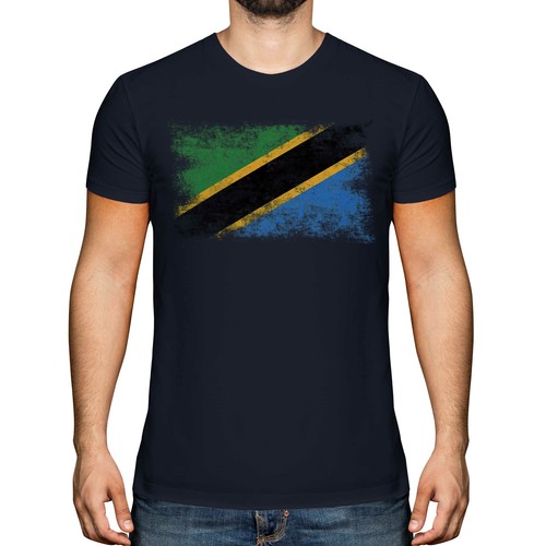 Tanzania distressed flag mens - tanzania,
