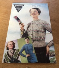 vintage knitting pattern 2ply