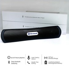 Portable Bluetooth Wireless Speaker Built In Radio and MicroSD reader BLACK
