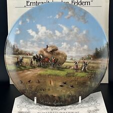 Seltmann Weiden Collectors Plate - In The Fields At Harvest Time With Box & COA