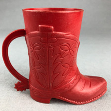VTG Red Plastic Western Cowboy