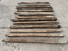 15 x Beautiful Reclaimed Oak Timber Antique Ceiling Floor Joists Wood Beams 2m
