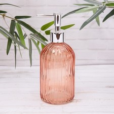 Coral Glass Refillable Soap