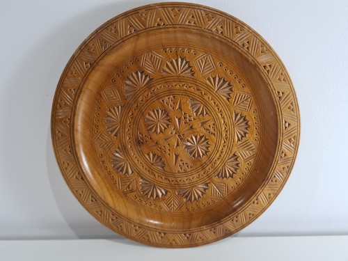 Vintage hand carved decorative