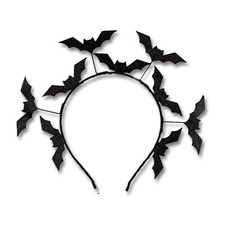 Halloween Black Glitter Headband Kids Adult Fancy Dress Party Accessory G5511 UK