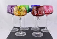 SET OF 6 AJKA/BOHEMIAN CRYSTAL