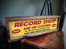 Vinyl Record Collector Light Sign - Vinyl Record Lightbox - Light Up Sign