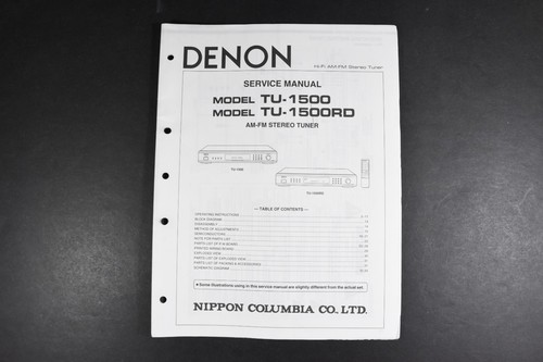 Denon 1500 1500rd - tu-1500rd, am/fm