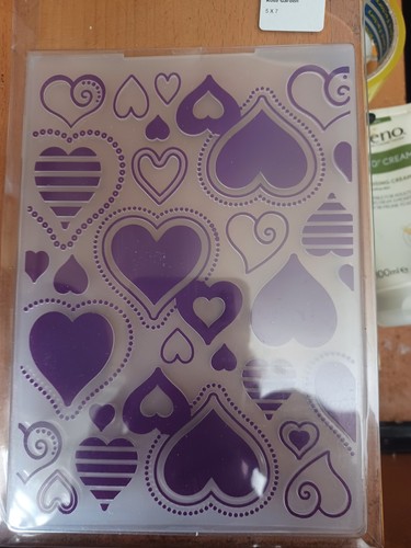 Heart embossing folders - embossing,