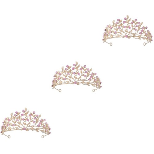 3pcs bridal tiara crown - 3pcs,