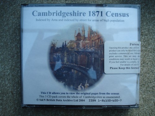 Cambridgeshire 1871 census - 1871,