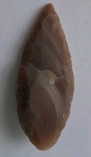 Neolithic flint leaf shaped - flint, leaf-shaped