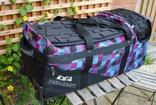 Planet Eclipse Classic Paintball Gear Bag - Plaid Purple Design - Large Capacity
