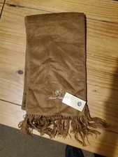 Brown Alpaca Camargo Scarf With Tassles / BNWT