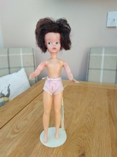 Vintage Pedigree Made In England Brunette Sindy Doll A/F No Stand