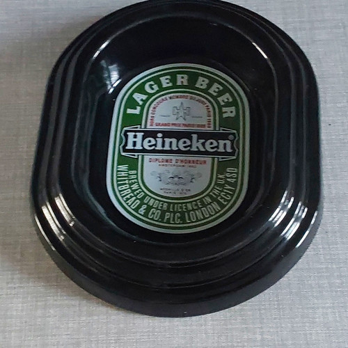 Heineken glass ashtray - glass,