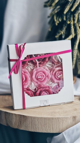 Scented candle gift box - box, with