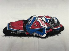 VTG 1980s Honda Racing Motorcycle T Shirt Mens M Freddie Spencer
