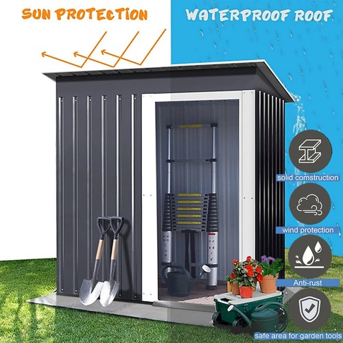 3ft metal garden shed - x,