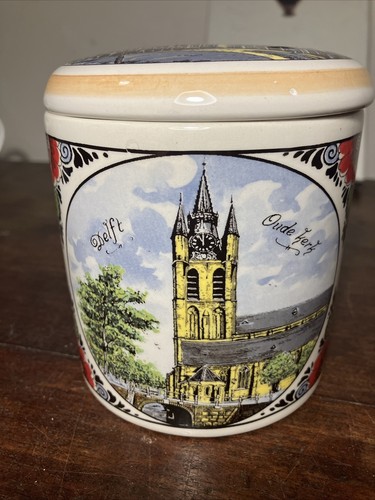 Delft canister tea coffee - canister,