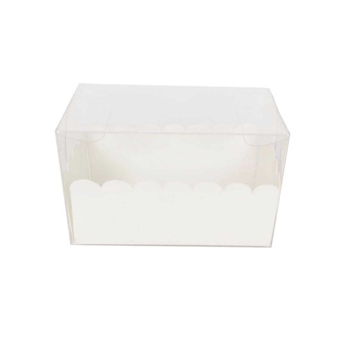 Long clear pvc macaron - clear,