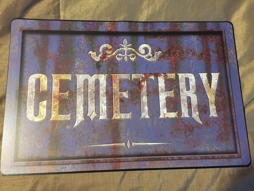 Cemetery distressed metal - cemetery,