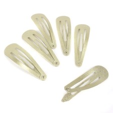 6x METALLIC BENDY HAIR SLIDES