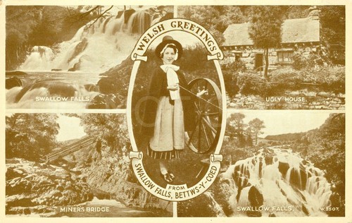 Betws coed vintage postcard - betws-y-coed,