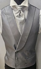 DOUBLE BREATED GREY  WAISTCOAT