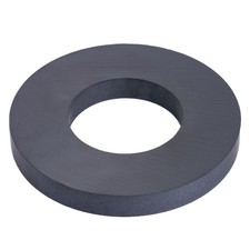 Y30BH Ferrite Ring Magnet - 100mm O.D x 50mm I.D x 12mm thick - 9kg Pull