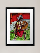 Mycenaean warrior framed art - mycenaean,