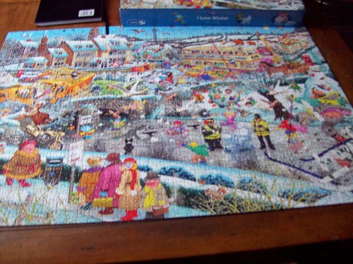 Jigsaw puzzle love winter - jigsaw, i