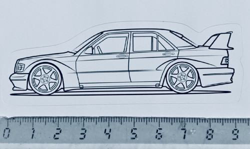 Sticker decal mercedes 190 - mercedes,