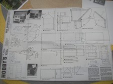 Hobbies plans of the Sherwood Dolls House 45 x 37.5 cm base size plan 1650p