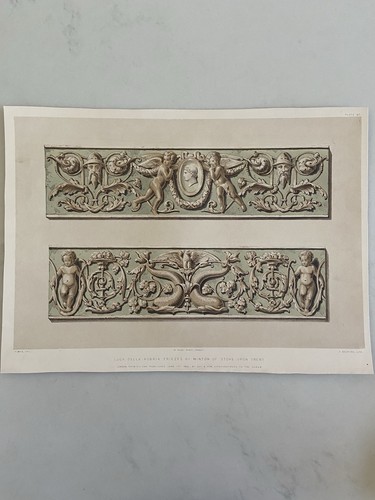 Antique victorian design print - antique,
