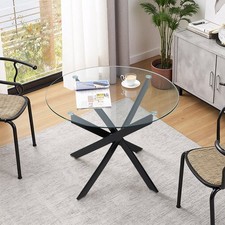 Modern Clear Glass Round