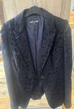 Ossie Clark London Navy Velvet