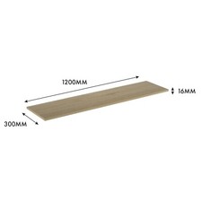 2 Pack Melamine Shelf - Light