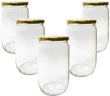 720ml  Glass Jars & Lid  Jam