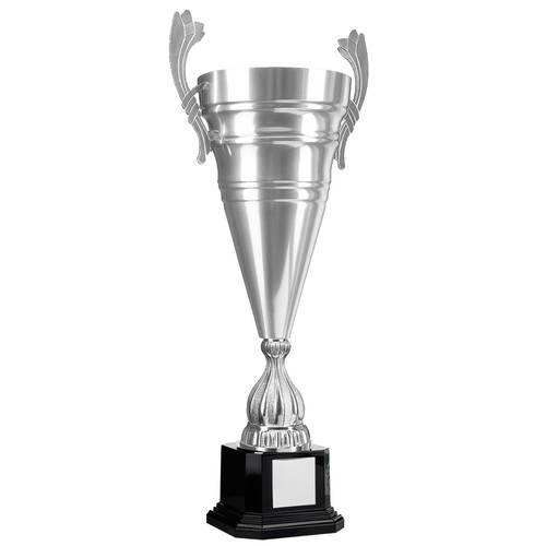Large silver fluted - silver,