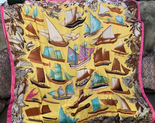Silk multi coloured - silk, scarf